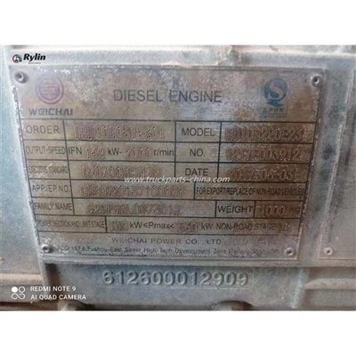 WD10G220E23 Weichai mootorikoost